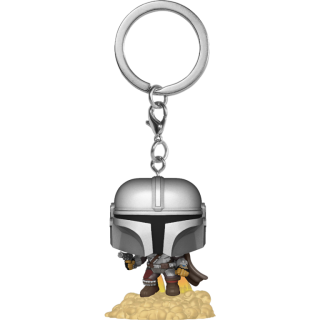 Диск Брелок Funko Pocket POP! Star Wars: Mandalorian: Mandalorian with Blaster