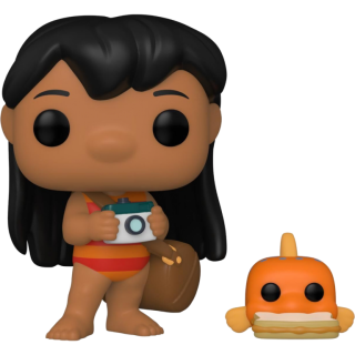 Диск Фигурка Funko POP! Disney: Lilo & Stitch: Lilo with Pudge #1047