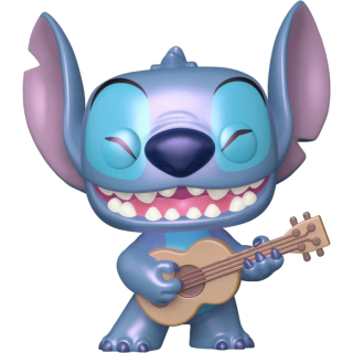 Диск Фигурка Funko POP! Disney: Lilo & Stitch: Stitch (with Ukulele) (PRL) #1044
