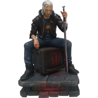 Диск Фигурка Геральт киберпанк - Geralt of Rivia Cyberpunk (13,5 см.)