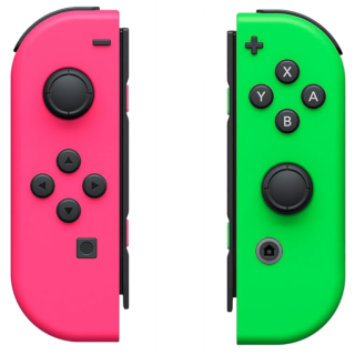 Диск Joy-Con Pair (Neon Green/Neon Pink) (Б/У)