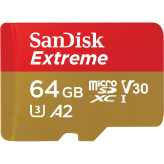 Диск Карта памяти MicroSD 64GB SanDisk Class 10 Extreme (R/W 170/80 MB/s)