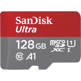 Диск Карта памяти MicroSDXC 128GB SanDisk Class 10 Ultra Android UHS-I A1 (140 Mb/s) + SD адаптер
