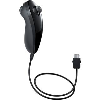 Диск Nintendo Wii U Nunchuk Controller (чёрный) (Б/У)