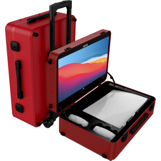 Диск Портативный игровой кейс с монитором для Playstation 5,  POGA Lux - red