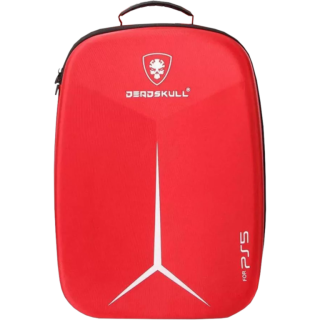 Диск Рюкзак для консоли и геймпадов PS5 DeadSkull Red-White