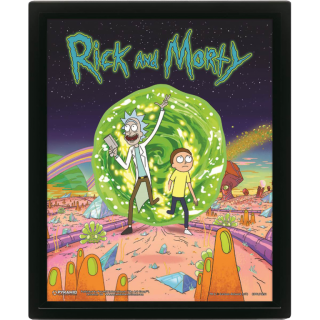 Диск Постер лентикулярный Rick & Morty (Portal)