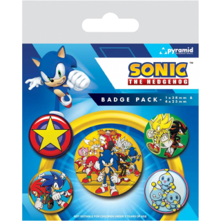 Диск Набор значков Sonic The Hedgehog: Speed Team (5 шт.)