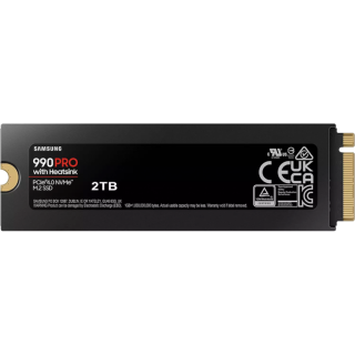 Диск Внутренний SSD накопитель Samsung 990 Pro PCIe 4.0 M.2 NVMe 2TB с радиатором