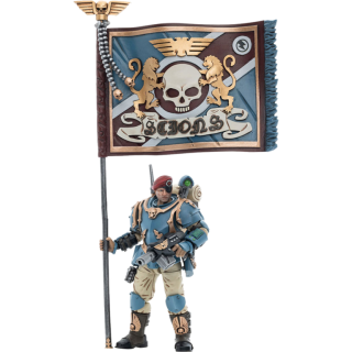 Диск Фигурка Warhammer 40K: Astra Militarum Tempestus Scions Command Squad 55th Kappic Eagles Banner Bearer