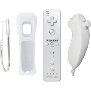Диск Wii Remote Plus + Wii Nunchuk, white