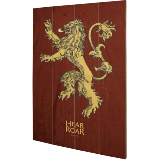 Диск Деревянный принт Wood Print Game of Thrones - Lannister