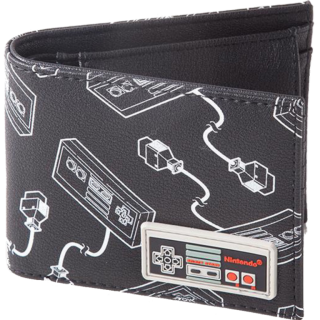 Диск Кошелек Difuzed: Nintendo: NES Controller AOP Bifold Wallet With Rubber Patch