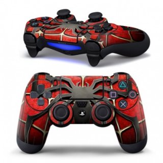 Диск Наклейка виниловая для геймпада Dualshock 4 (Spider-Man)