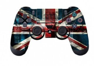 Диск Наклейка виниловая для геймпада Dualshock 4 (UK Flag)