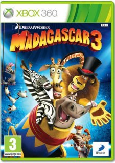 Диск Мадагаскар 3 [X360]