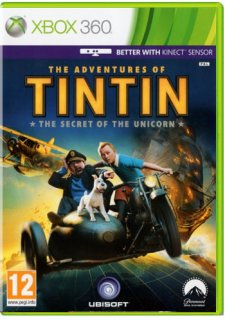 Диск Adventures Of Tintin: The Secret of the Unicorn (Б/У) (не оригинальная обложка)  [Xbox 360]
