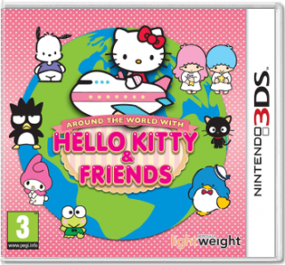 Диск Around The World with Hello Kitty and Friends (Б/У) [3DS]