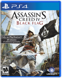 Диск Assassin's Creed IV: Черный флаг (Black Flag) (US) (Б/У) [PS4]