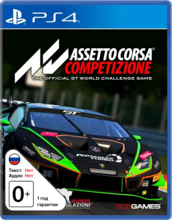 Диск Assetto Corsa Competizione (англ. версия) [PS4]