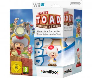 Диск Captain Toad Treasure Tracker + фигурка Amiibo Toad [Wii U]