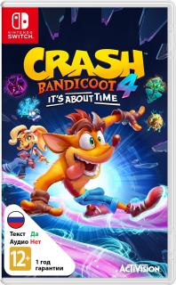 Диск Crash Bandicoot 4: Это Вопрос Времени (It's About Time) (Б/У) [NSwitch]