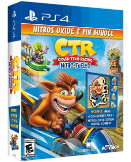 Диск Crash Team Racing Nitro Fueled - Nitros Oxide Edition & Pin Bundle [PS4]