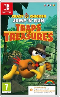 Диск Crazy Chicken Jump 'n' Run Traps and Treasures (код загрузки) [NSwitch]