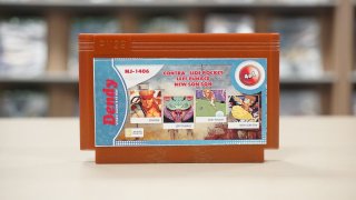 Диск Игра 8-bit 4 в 1 (Contra, Leff fuhace, Side pocket, New son son )