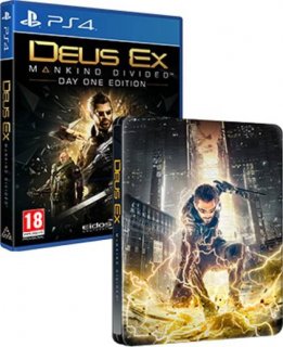 Диск Deus Ex Mankind Divided - Day One Edition (SteelBook) (Б/У) [PS4]