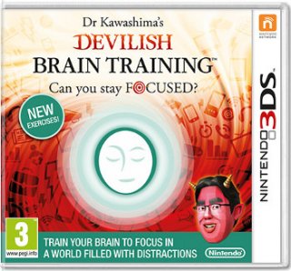 Диск Dr Kawashima's Devilish Brain Training: Can you stay focused? [3DS]