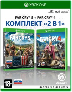 Диск Far cry 4 + Far cry 5 [Xbox One]