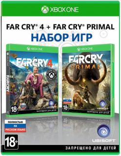 Диск Комплект игр Far Cry 4 + Far Cry Primal (Б/У) [Xbox One]