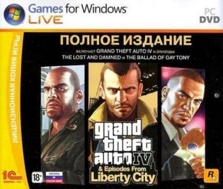 Диск Grand Theft Auto IV Полное издание [PC, Jewel]