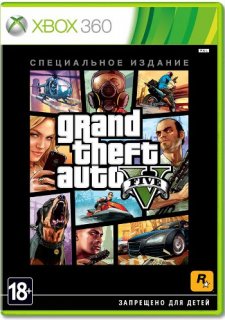 Диск Grand Theft Auto V (GTA 5) Специальное издание (Б/У) [X360]