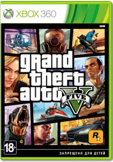 Диск Grand Theft Auto V (GTA 5) (Б/У) [X360]