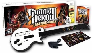 Диск Guitar Hero 3: Legends of Rock + Гитара Wireless Guitar (Б/У) [Wii]