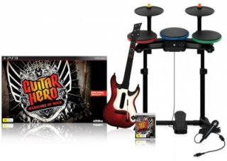 Диск Guitar Hero: Warriors of Rock Super Bundle (Игра + Гитара + Барабаны + Микрофон) [PS3]