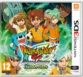 Диск Inazuma Eleven GO Chrono Stones: ThunderFlash (Б/У) [3DS]