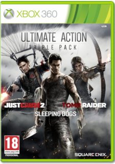 Диск Just Cause 2 + Sleeping Dogs + Tomb Raider. Ultimate Action Triple Pack [X360]
