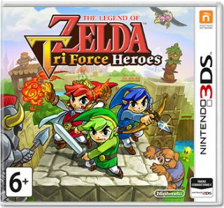 Диск Legend of Zelda: Tri Force Heroes (Б/У) [3DS]