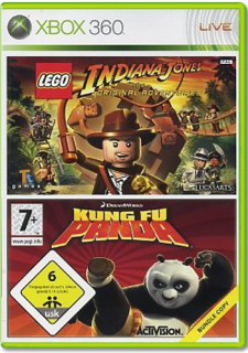 Диск Lego Indiana Jones + Kung Fu Panda (Б/У) [X360]