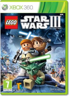 Диск LEGO Star Wars III: The Clone Wars (Б/У) (не оригинальная полиграфия) [X360]