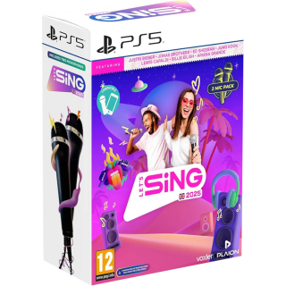 Диск Let's Sing 2025 + 2 микрофона [PS5]