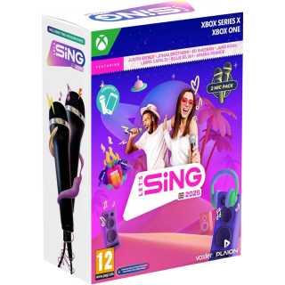Диск Let's Sing 2025 + 2 микрофона [Xbox]