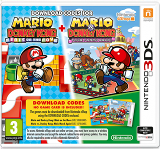 Диск Mario and Donkey Kong Move Double Pack [3DS] (Код на загрузку)