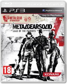 Диск Metal Gear Solid 4: Guns of the Patriots (Б/У)  (обложка 1) [PS3]