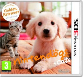 Диск Nintendogs + Cats. Голден-ретривер и новые друзья (Б/У) (без коробочки) [3DS]
