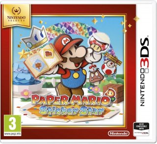 Диск Paper Mario: Sticker Star [Nintendo Selects] (Б/У) [3DS]