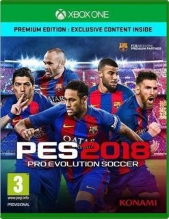 Диск Pro Evolution Soccer 2018 - Premium Edition [Xbox One]